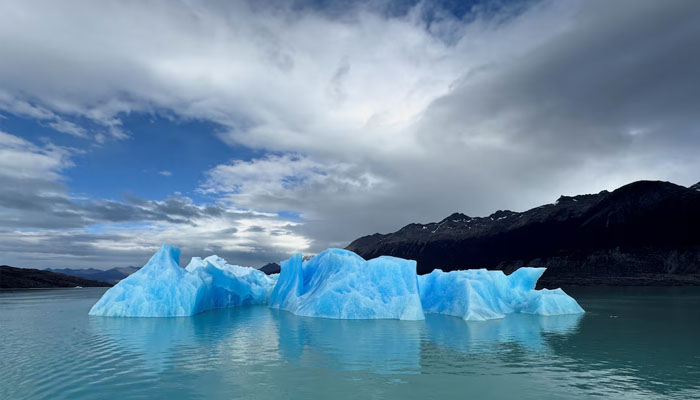 A block of ice melts in the Lago Argentino (Argentine Lake), in the Parque Nacional Los Glaciares, near the city of El Calafate in the Patagonian province of Santa Cruz, Argentina April 22, 2025 — Reuters
